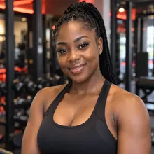 Coach Amara, Black Nigerian Smart Shape Fitness Gym wellness coach