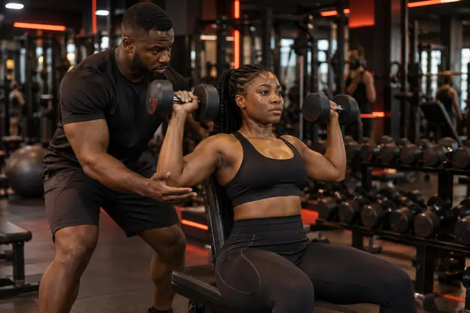 Black Nigerian Smart Shape Fitness Gym gallery image 2